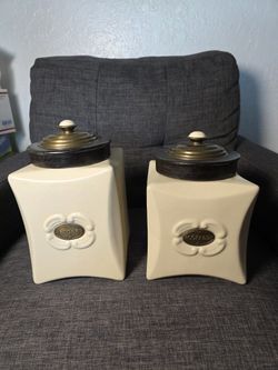 Ceramic Sugar And Coffee Container