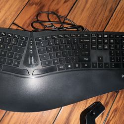 Wired ergonomic Keyboard and vertical Mouse Set
