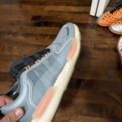 Adidas Running Shoes – Grey/Orange (Men’s 10)