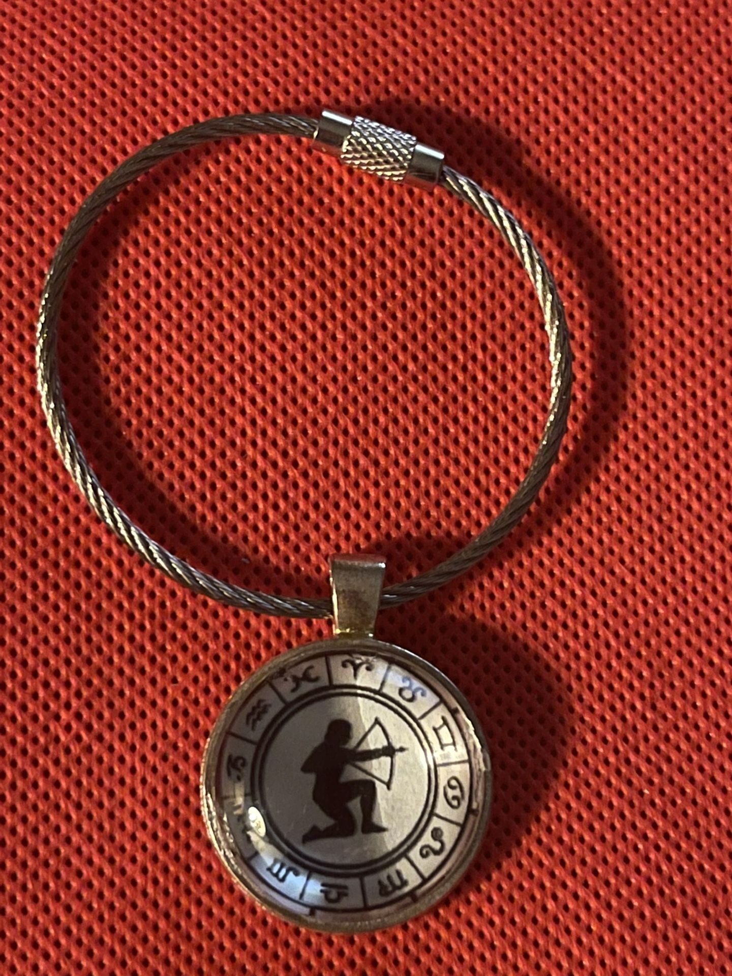 Keychain Zodiac “Sagittarus” Cabochon Style 