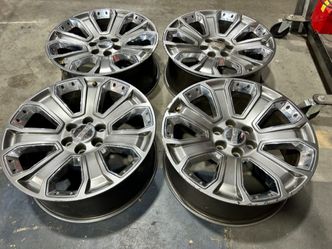 4x OEM GMC Sierra Yukon ULTIMATE Wheels 22" Chevy Tahoe Silverado 6x5.5 Escalade
