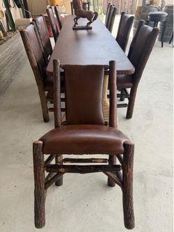 Old Hickory  Hand Crafted Western Shelbyville Chairs Set