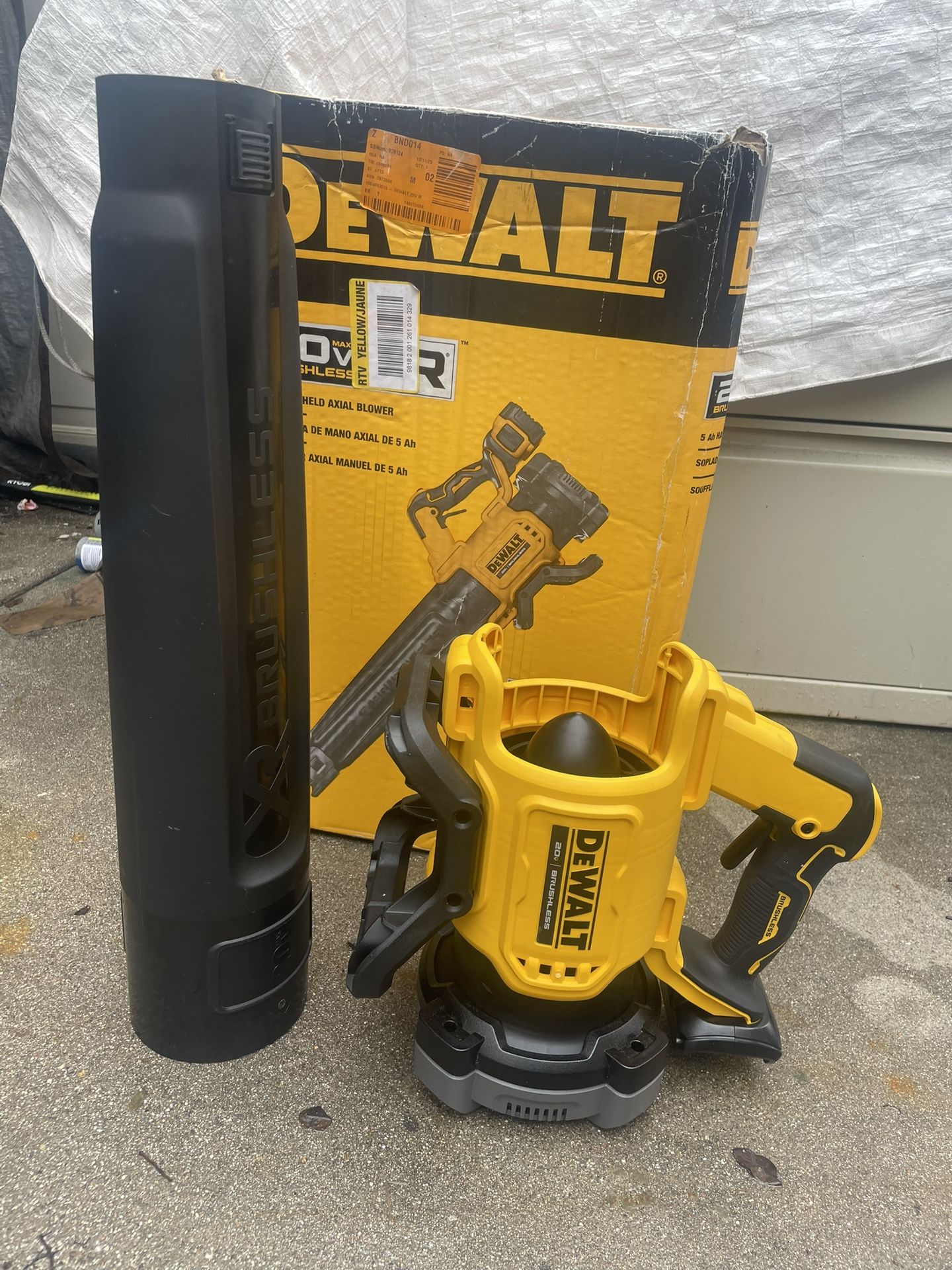 20V MAX 125 MPH 450 CFM Brushless Cordless Handheld Leaf Blower with Concentrator Nozzle (Tool Only)