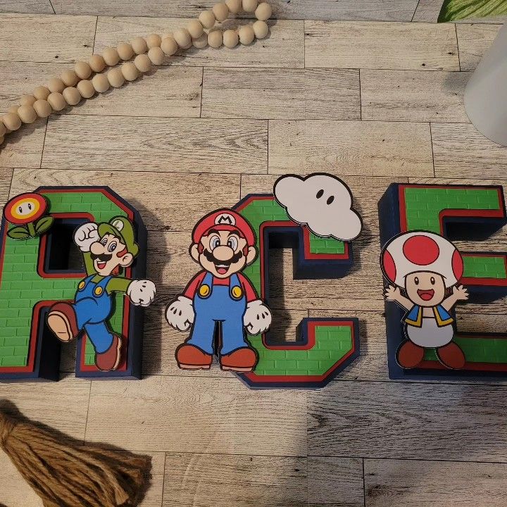 3D Cardstock Letters