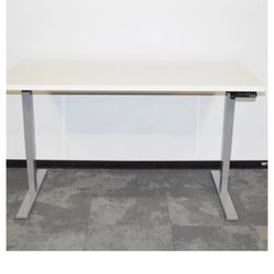 White Adjustable desk 