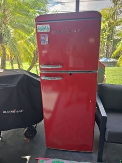Red  refrigerator