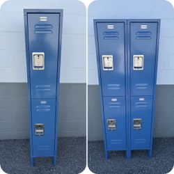 2 or 4 Door Blue Metal Lockers Excellent Condition 