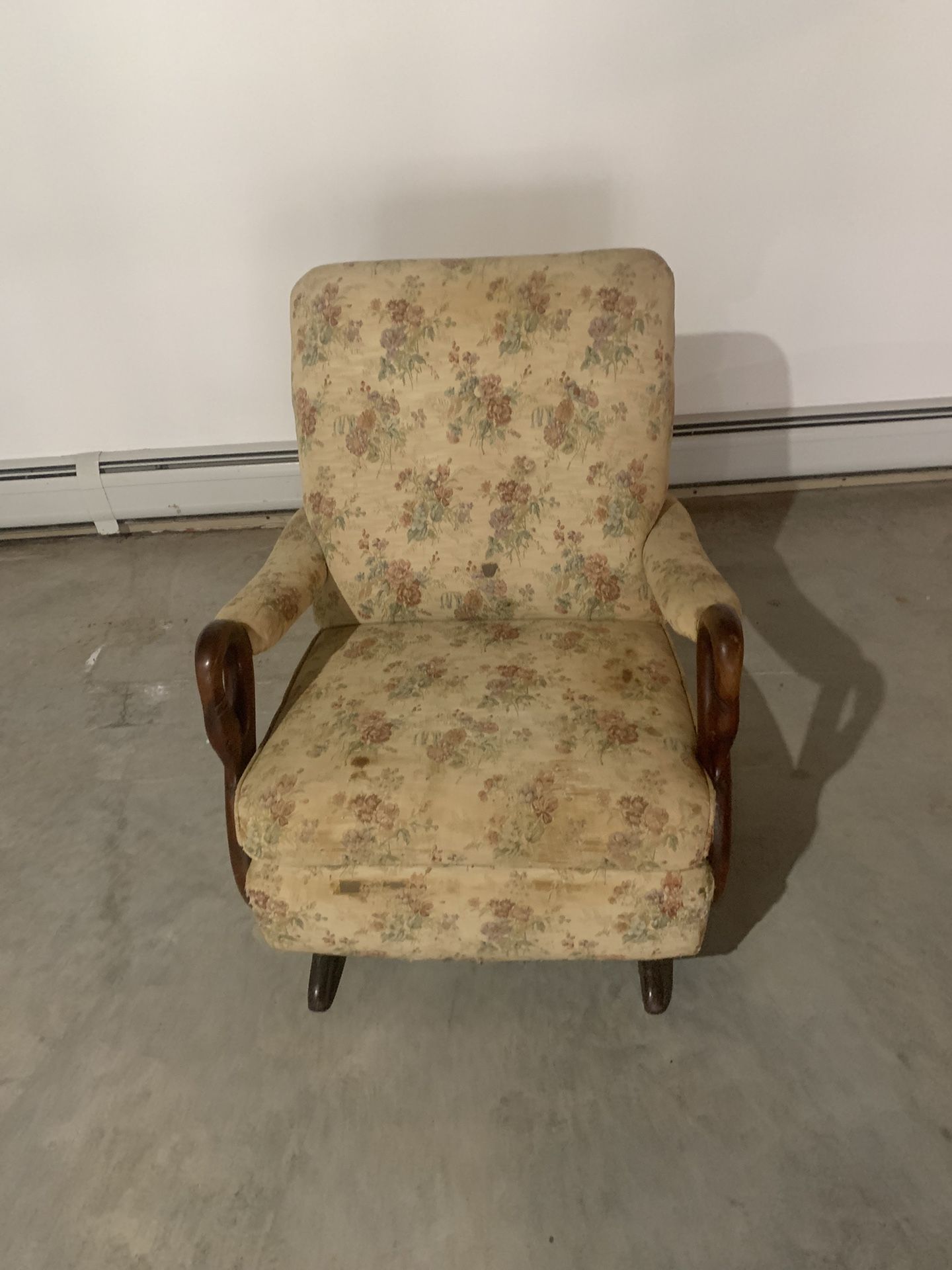 Antique swan chair/rocker