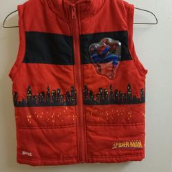 marvel spiderman 4t kids vest coat
