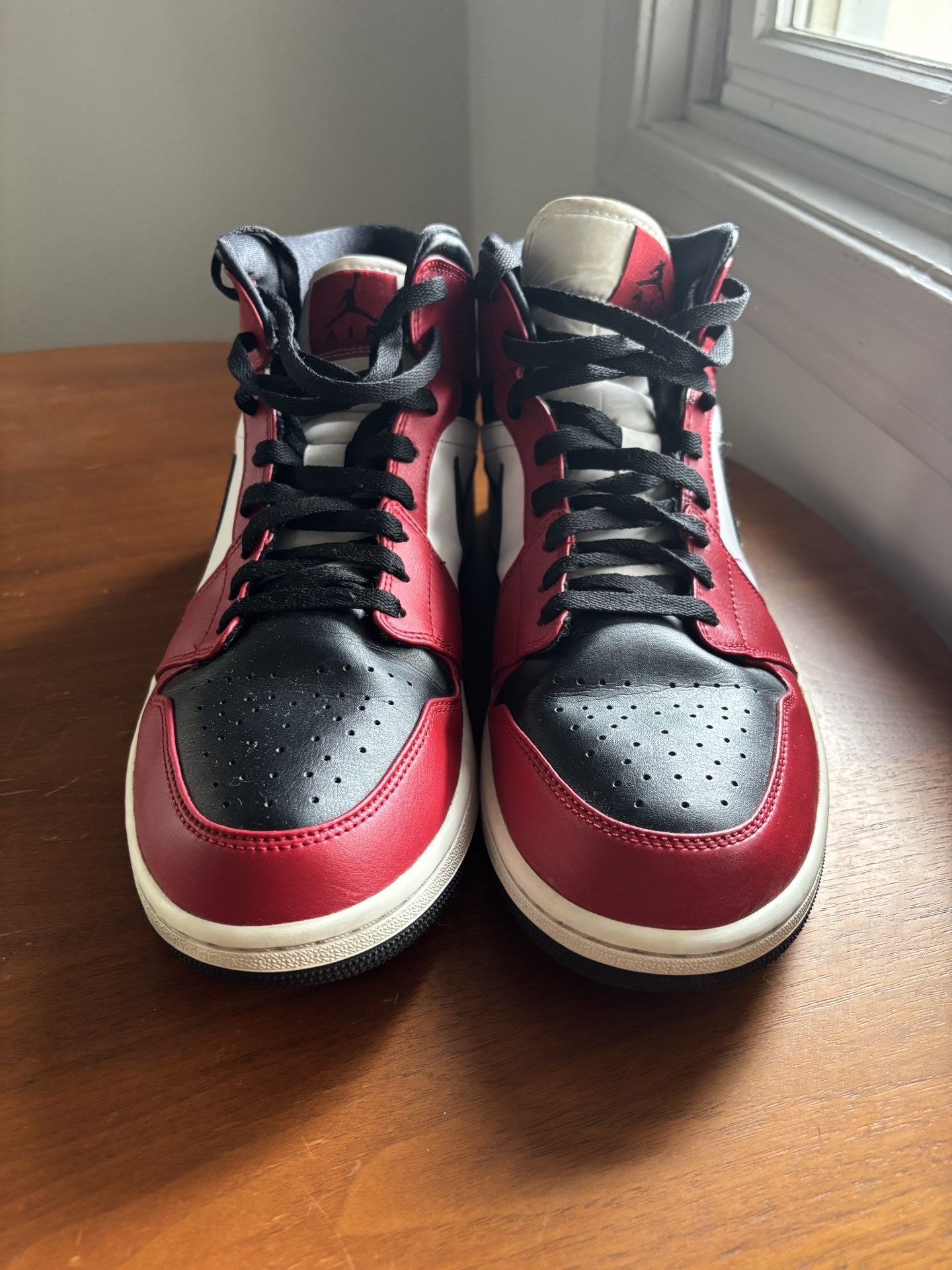 Size 12 - Jordan 1 Mid Chicago Black Toe 2020 No Box