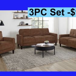 FREE DELIVERY💥Brand New 💥3PC Sofa, Loveseat, Chair Set 