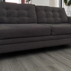 Gray Sofa From Rooms To Go & Coffee Table