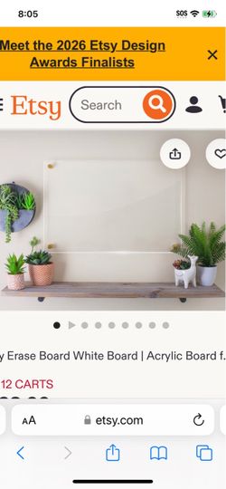Acrylic / plexiglass clean dry eraser board for an office or a large area!