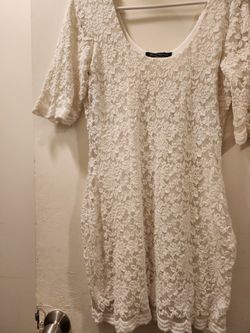 White Dress Size L