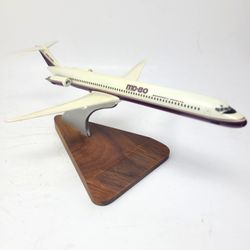 PacMin McDonnell Douglas MD-80 DC-9 Executive Desk Model Airplane Stand 1/160