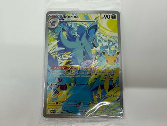Pokemon 30th Celebration Anniversary Nidorina Pokemon Center PKC Stamped Promo Sealed