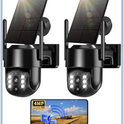 Solar Security Cameras Wireless Outdoor, 5G/2.4G Solar WIF