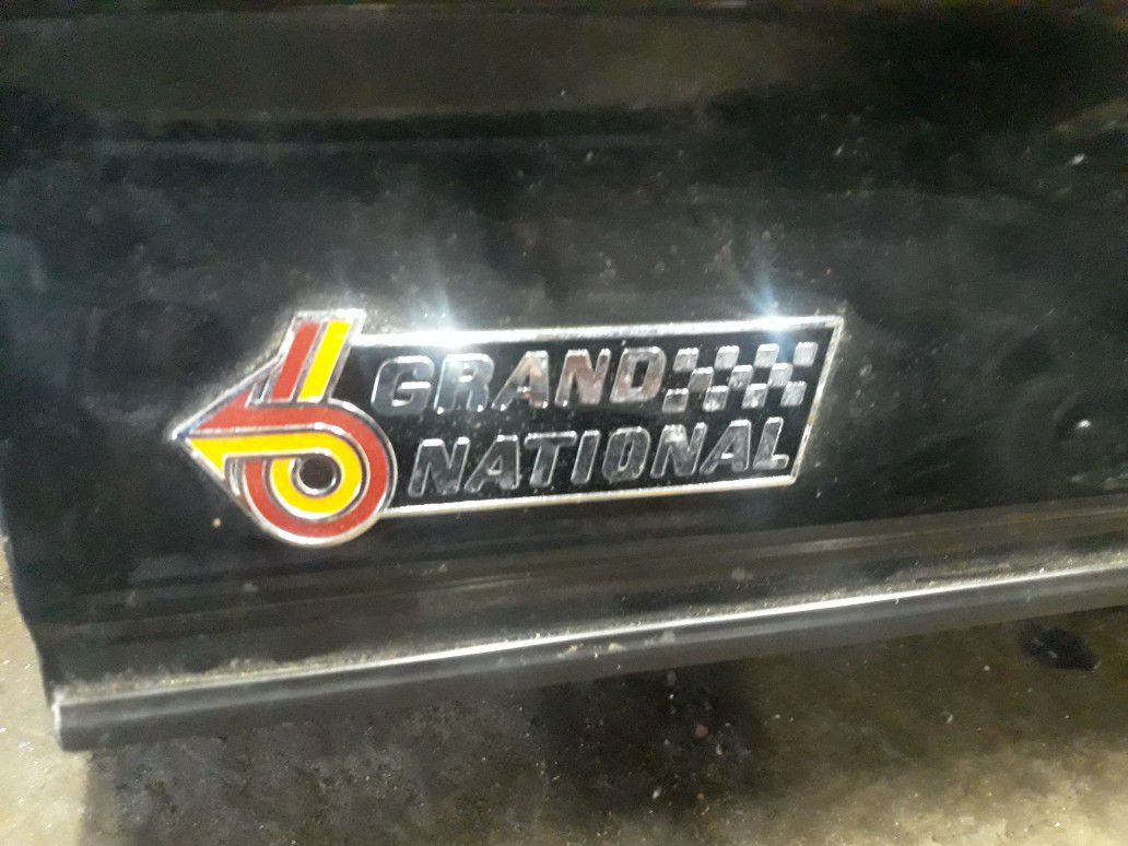87 Buick grand national trunk lid with spoiler and emblem