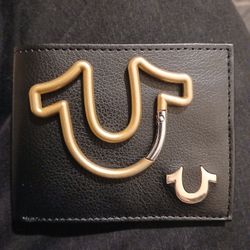 True Religion Wallet With True Religion Clip 