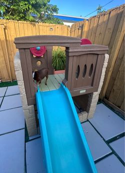 Kids backyard slide