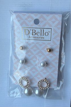 D'Bello Accessories Earrings 3 Sets