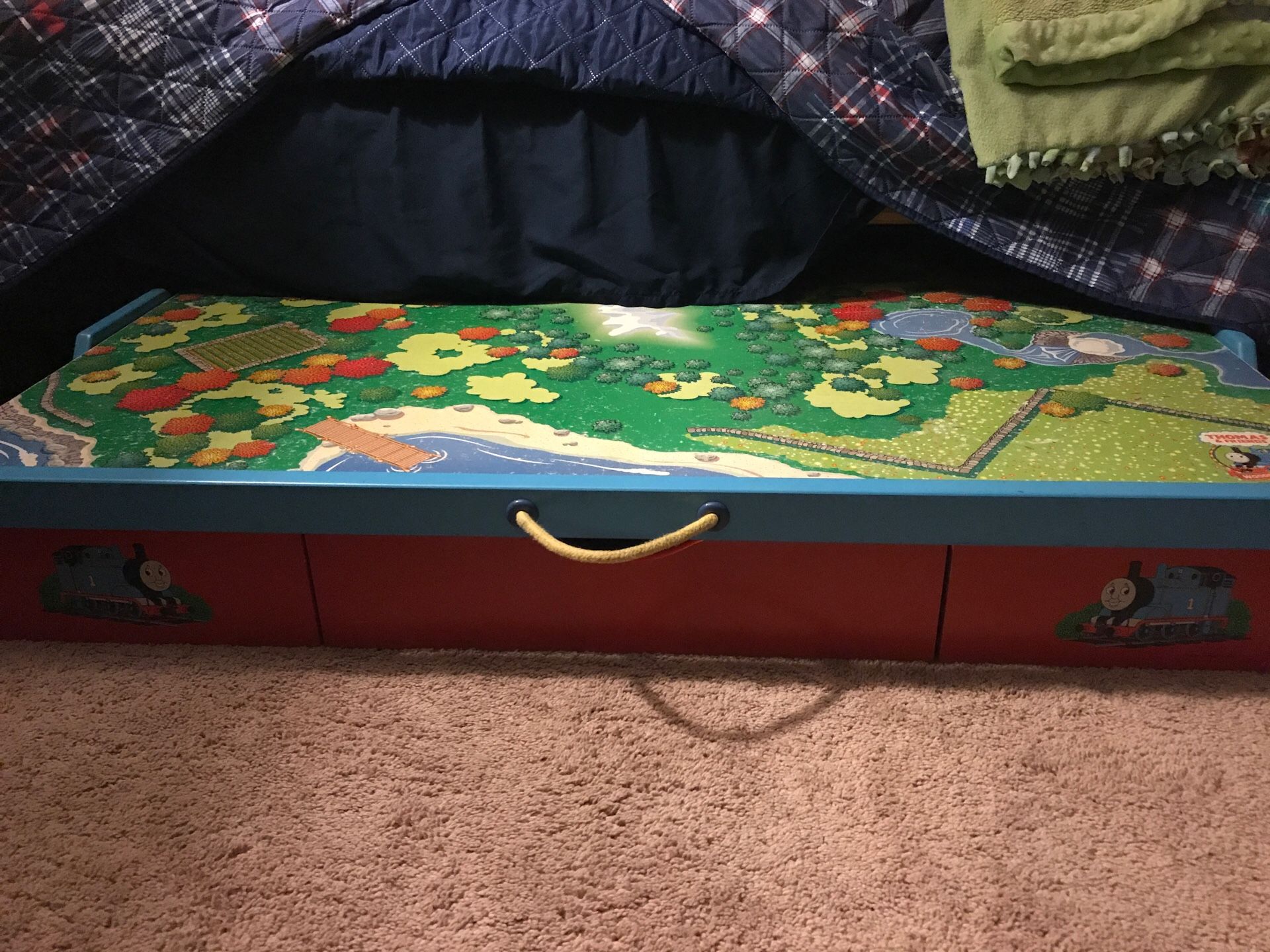 Thomas and friends under bed railway play table/trundle.