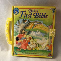 Baby's First Bible Board Book with Handle Illustrated Christian Stories