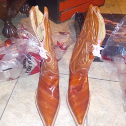 Los Altos Eel Skin Handmade Boots