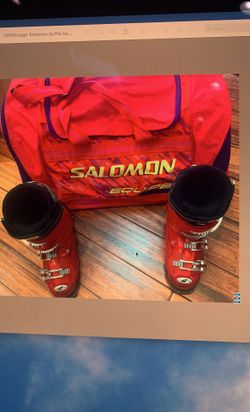 Vintage Salomon Dufflebag/N Ski Boots