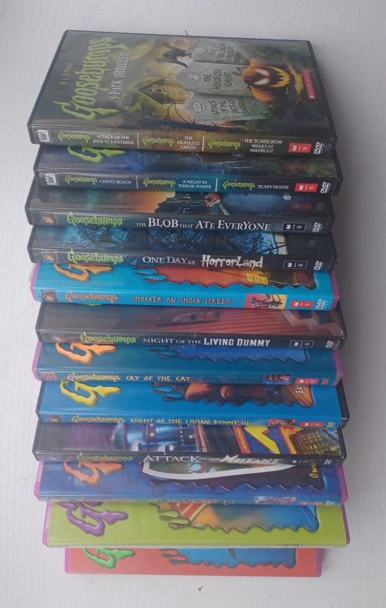 AWESOME LOT OF 12 Goosebumps DVD MOVIES.