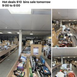 Desert deals liquidation has hot deal Wednesday 04/16 all bins $10 from9-6 locations 1322 S 4th ave yuma az 85364