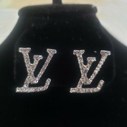 Fashion Silver Earrings With Rhinestones 
