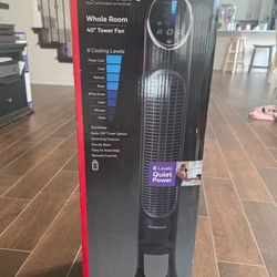 Honeywell Tower fan quietest 8- New-open box