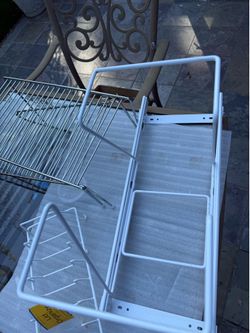 Elfa trash pull out bin holder