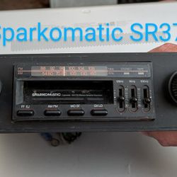 Sparkomatic SR37 AM/FM Cassette Stereo Radio W Built In Equalizer-RARE