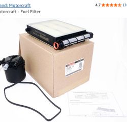 GENUINE OEM FORD Motorcraft FD4641 Fuel Filter Set for Super Duty (LC3Z-9N184-A)