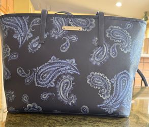 Michael Kors Emry large tote blue paisley