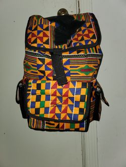 Leather handmade backpack