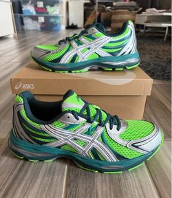 Men's ASICS GEL-SEKIRAN Sneaker - Green Gecko Pure Silver -Size 9.5, 11.5, 12