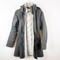 Patagonia Tres 3 In 1 Grey Medium Down Coat 