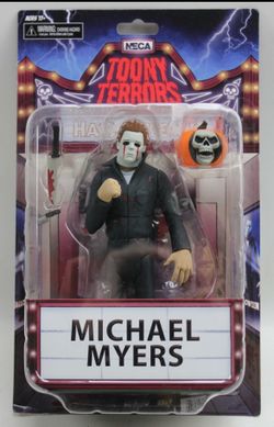 NECA Reel Toys Toony Terrors Michael Myer Halloween II Action Figure Black