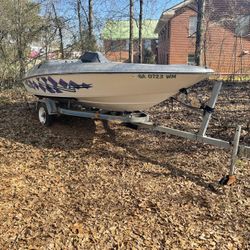 Jet Boat With Galvanized Tilt Trailer “ Bad Engine “