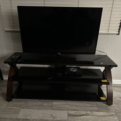 42 Inch Samsung Television and TV Stand 