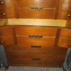  4 Deep Drawer WOOD  Tall UPRIGHT DRESSER
Antique WESTSIDE