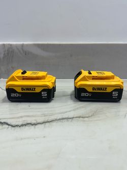 DEWALT 20V 5.0Ah Li-Ion Battery Yellow Power Tool Batteries