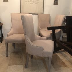 6 Beautiful Upholstery chairs With Accent Nails