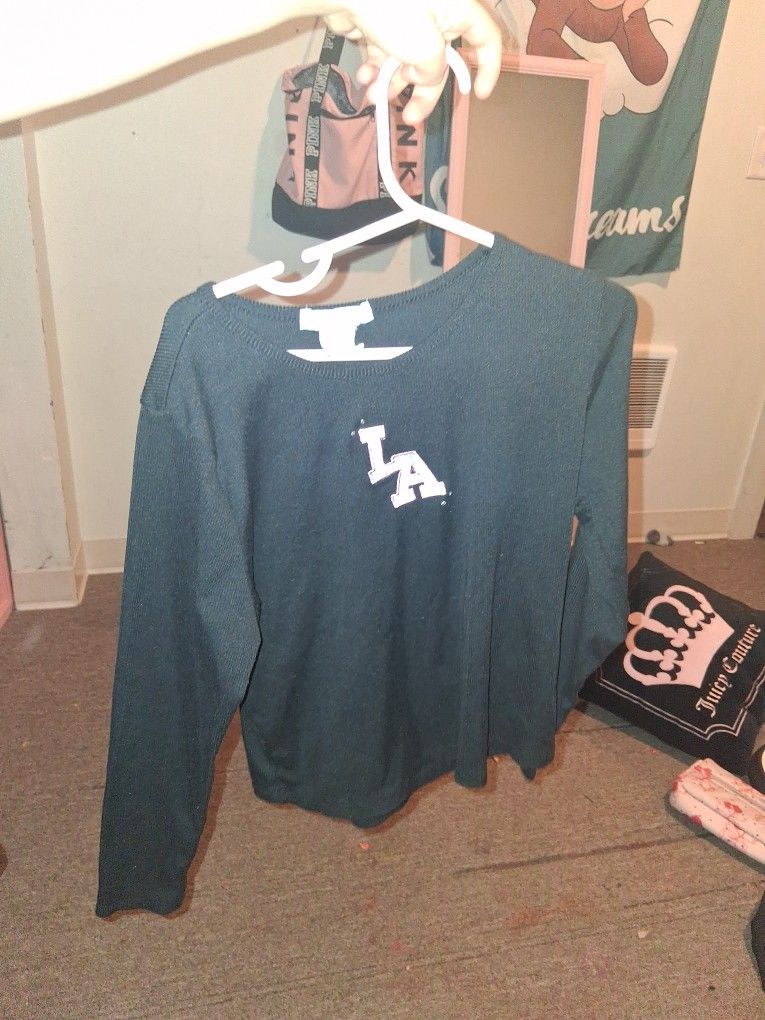 Long Sleave Black La Shirt