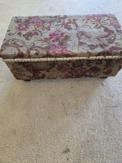 Upholstered cedar chest