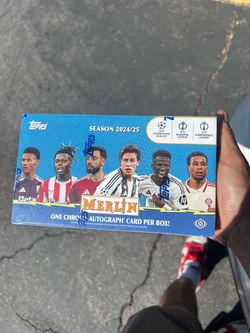 2024-25 Topps UEFA Club Competitions Merlin Chrome Soccer Hobby Box