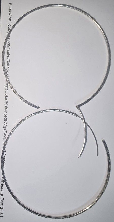 Diamond Cut Hoop Earrings 